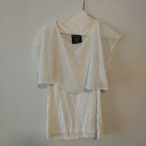 White Zara Basic top size S